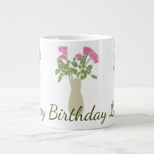 Pretty Sweet Original Flower Illustration Women’s Large Coffee Mug
