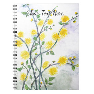 Pretty Sweet Yellow Blossom Notebook