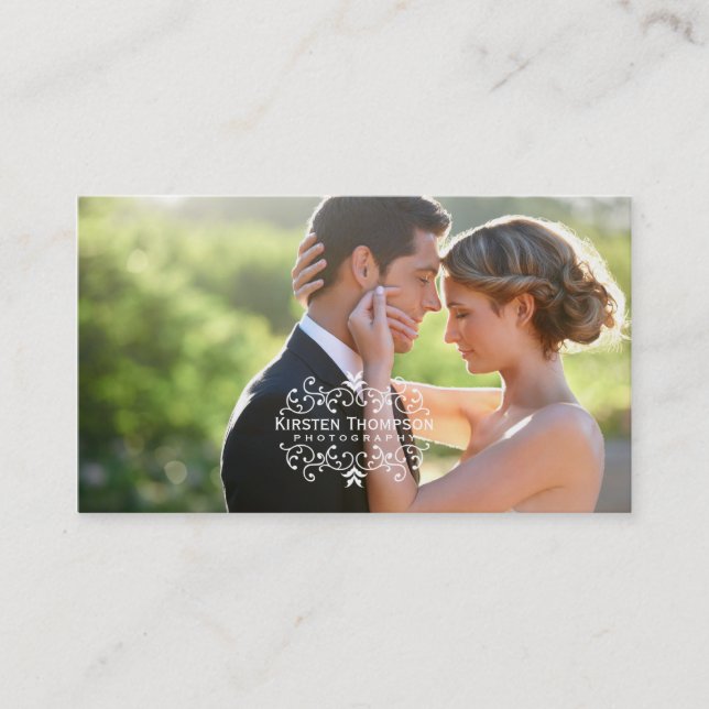 Pretty Swirls Appointment Reminder Card (Front)