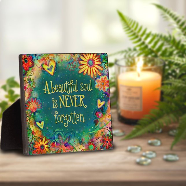 Pretty Sympathy Beautiful Soul Quote Plaque (Creator Uploaded)