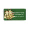 Pretty Tan Christmas Bells Address Labels