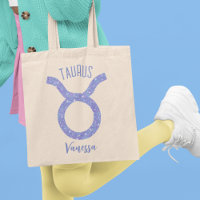 Pretty Taurus Astrology Sign Purple Personalised