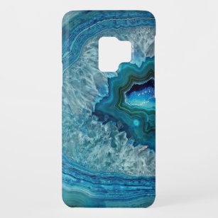 Pretty Teal Aqua Turquoise Geode Rock Pattern Case-Mate Samsung Galaxy S9 Case