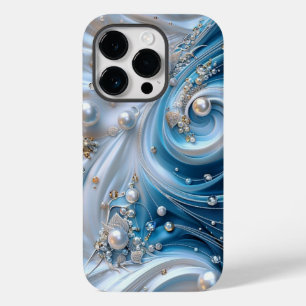 Pretty Teal Blue Aqua Turquoise Geode Rock Case-Mate iPhone 14 Pro Case