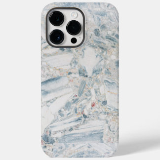 Pretty Teal Blue white Turquoise Geode Pattern  iPhone 14 Pro Max Case