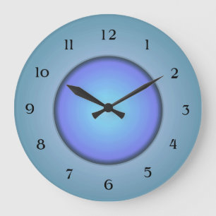 Pretty Teal with Mauve/Aqua > Wall Clock
