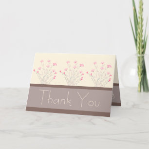 Pretty Thank You For Volunteering Card