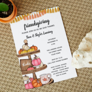Pretty Thanksgiving Invitation