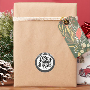 Pretty Things Inside Custom Business Classic Round Sticker
