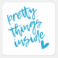Pretty Things Inside, Small Business Packaging Tag