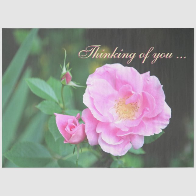 Pretty Thinking Of You Tissue-paper Tissue Paper (Front)