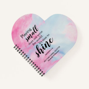 Pretty TIME TO SHINE Notebook