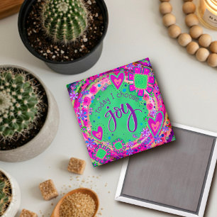 Pretty Today I Choose Joy Trendy Fun Inspirivity  Magnet