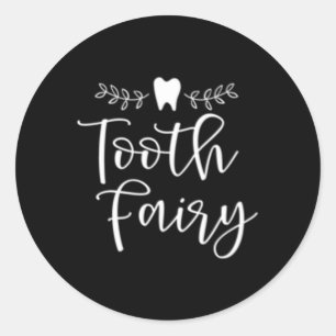 Pretty Tooth Fairy Dental Hygienist Classic Round Sticker