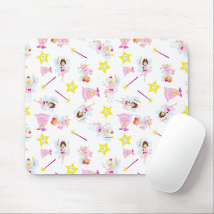 Pretty Tooth Fairy Magic Wand White Teeth Mouse Pad