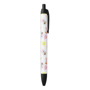 Pretty Tooth Fairy Magic Wand White Teeth Yellow Black Ink Pen