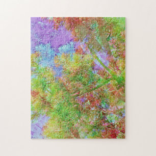 Pretty Tree Illusions Colourful Leaves Puzzle