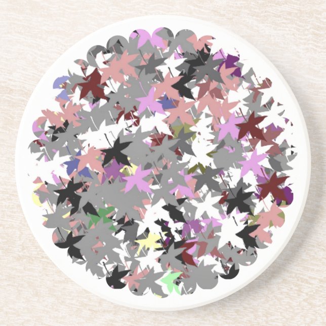PRETTY TREE LEAVES COASTER (Front)