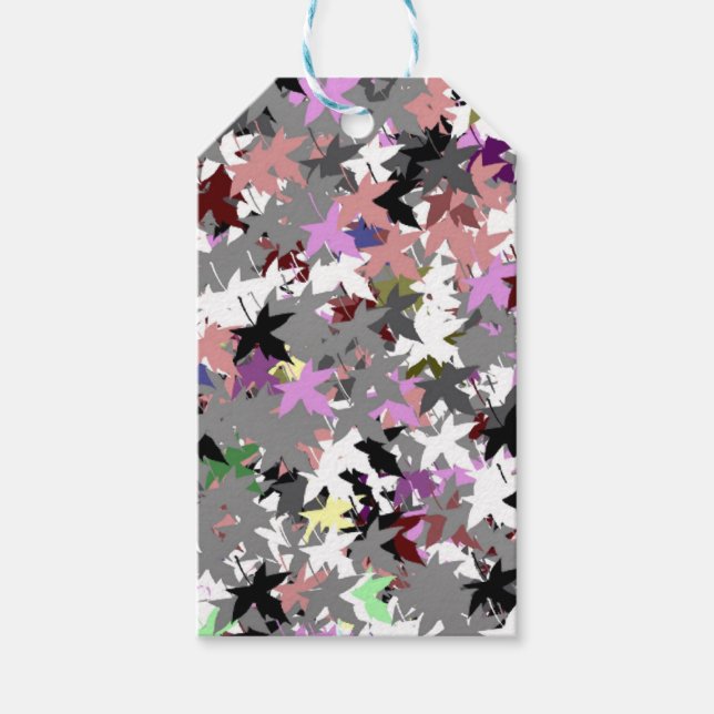 PRETTY TREE LEAVES GIFT TAGS (Front)