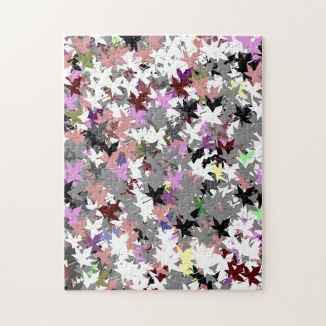 PRETTY TREE LEAVES JIGSAW PUZZLE (Vertical)