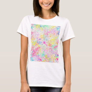 Pretty trendy floral hand drawn henna pattern T-Shirt