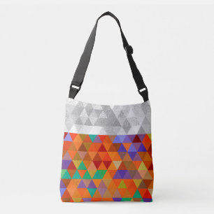 Pretty Triangle grunge pattern I & II + your ideas Crossbody Bag