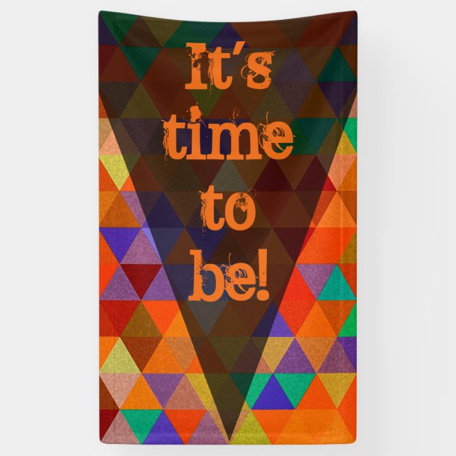 Pretty Triangle grunge pattern I + your ideas Banner (Vertical)