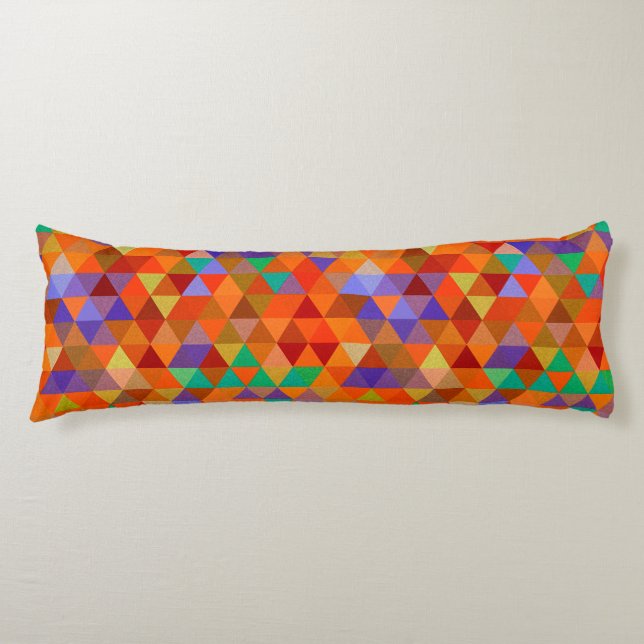 Pretty Triangle grunge pattern I + your ideas Body Cushion (Front)