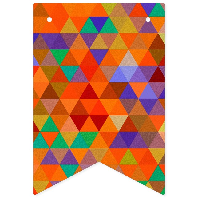 Pretty Triangle grunge pattern I + your ideas Bunting (First Flag)