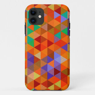 Pretty Triangle grunge pattern I + your ideas iPhone 11 Case