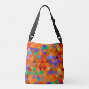 Pretty Triangle grunge pattern I + your ideas Crossbody Bag