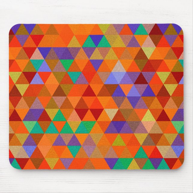 Pretty Triangle grunge pattern I + your ideas Mouse Pad (Front)