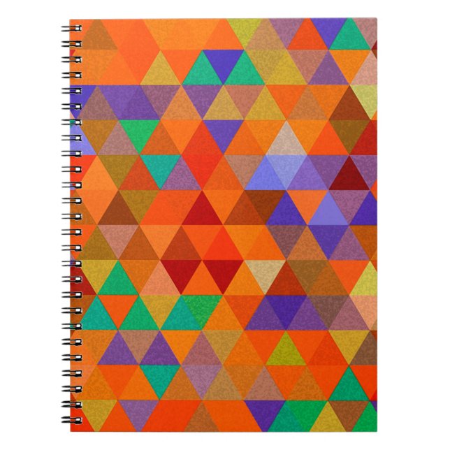 Pretty Triangle grunge pattern I + your ideas Notebook (Front)