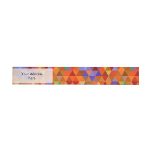 Pretty Triangle grunge pattern I + your ideas Wraparound Address Label