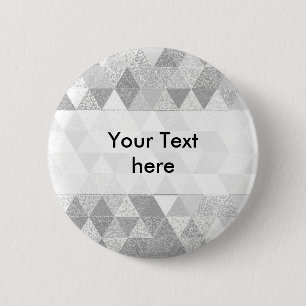 Pretty Triangle grunge pattern II + your ideas 6 Cm Round Badge