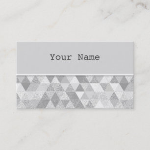 Pretty Triangle grunge Pattern II + your ideas Business Card