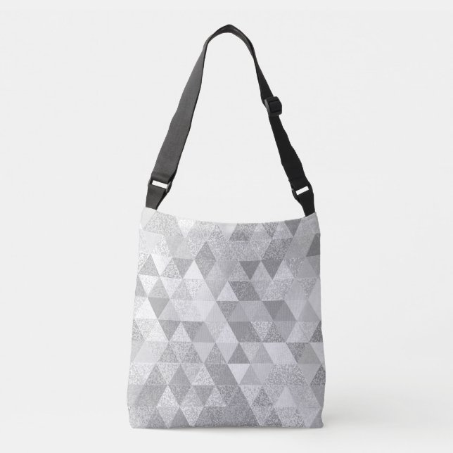 Pretty Triangle grunge Pattern II + your ideas Crossbody Bag (Front)