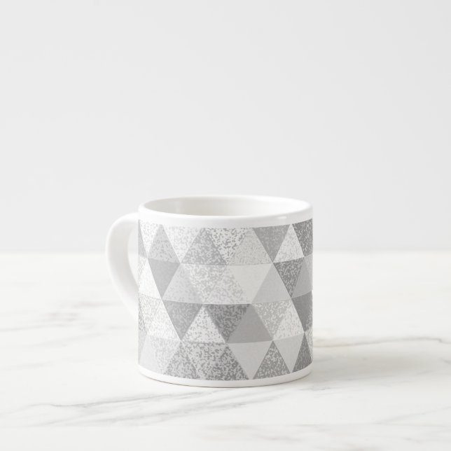 Pretty Triangle grunge pattern II + your ideas Espresso Cup (Front Left)