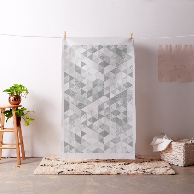 Pretty Triangle grunge Pattern II + your ideas Fabric (In Situ)