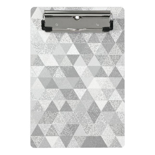 Pretty Triangle grunge Pattern II + your ideas Mini Clipboard (Front)