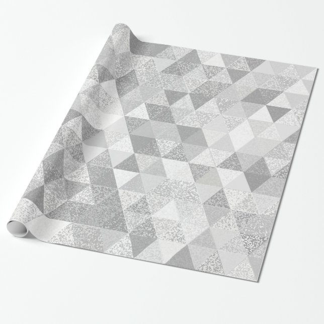 Pretty Triangle grunge pattern II + your ideas Wrapping Paper (Unrolled)