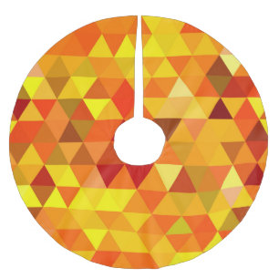 Pretty Triangle pattern I + your ideas Brushed Polyester Tree Skirt