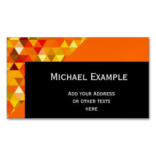 Pretty Triangle pattern I + your ideas Magnetic Business Card
