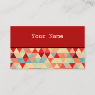 Pretty Triangle pattern II + your ideas Business Card