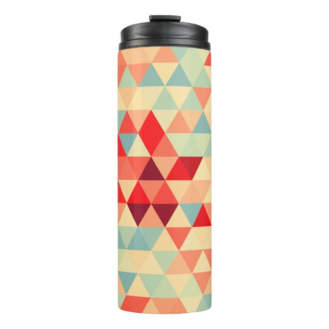 Pretty Triangle pattern II + your ideas Thermal Tumbler (Front)