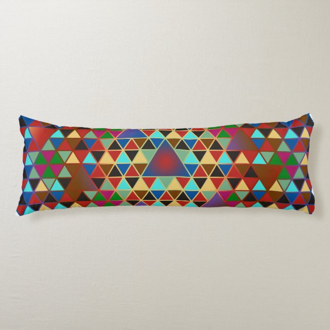 Pretty Triangle pattern III + your ideas Body Cushion (Front)