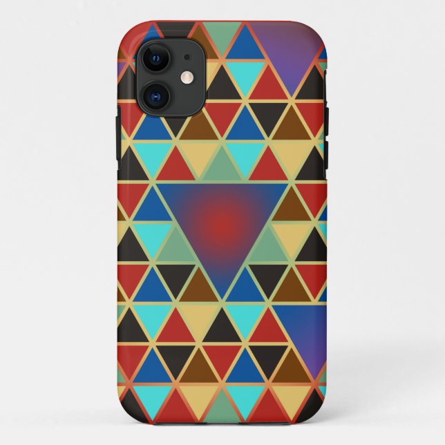 Pretty Triangle pattern III + your ideas Case-Mate iPhone Case (Back)