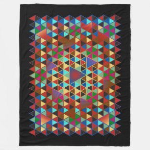 Pretty Triangle pattern III + your ideas Fleece Blanket