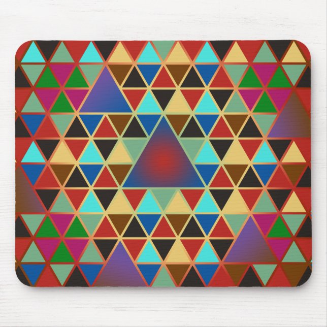 Pretty Triangle pattern III + your ideas Mouse Pad (Front)