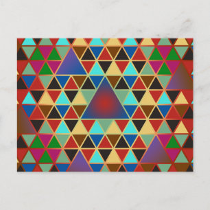 Pretty Triangle pattern III + your ideas Postcard